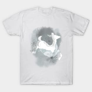 Deer Abstract Sketch Composition T-Shirt